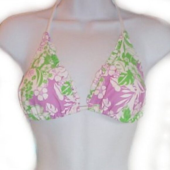 AEROPOSTALE Tropical Print String Bikini - Sz Med - NEW - Picture 10 of 11